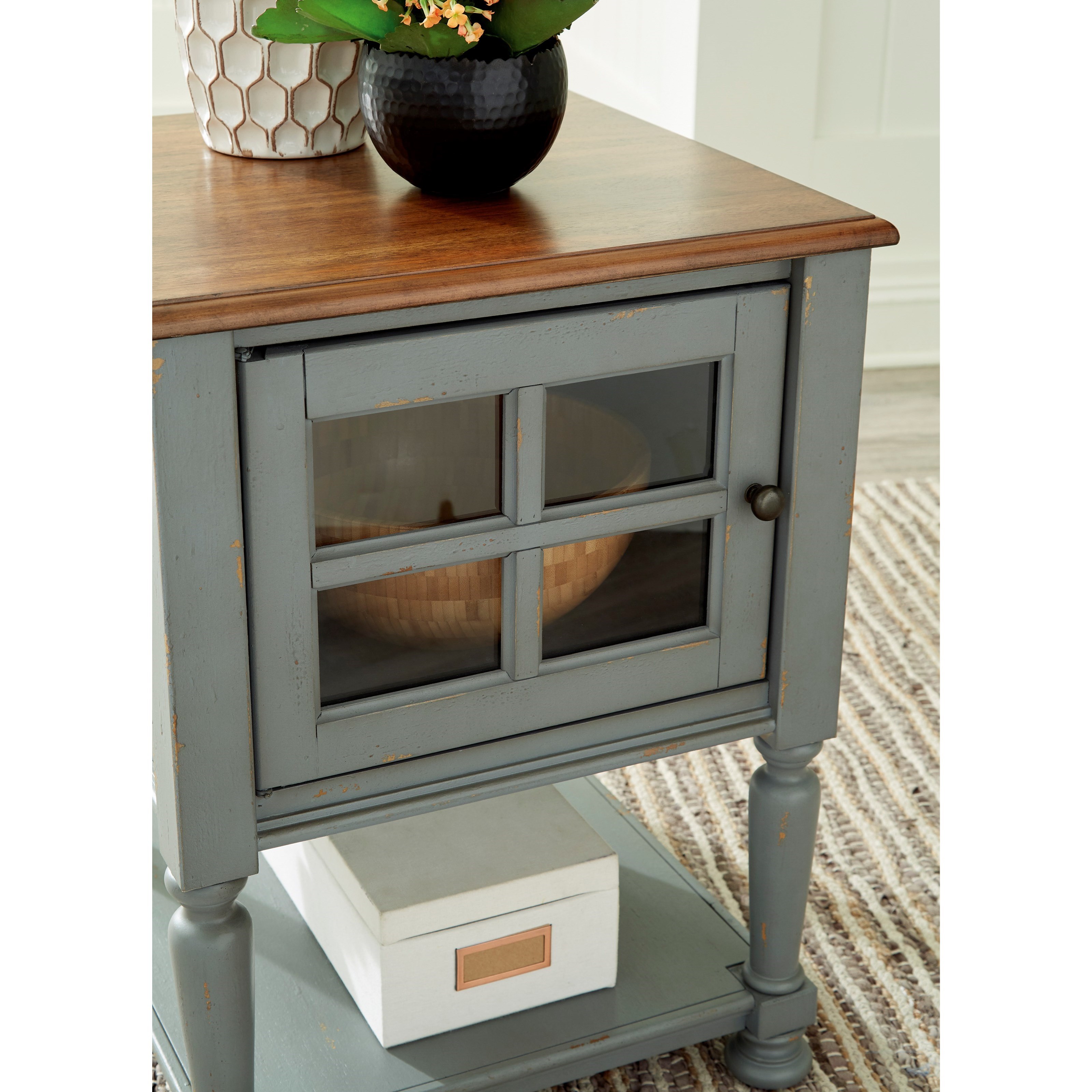 Mirimyn accent outlet cabinet antique gray